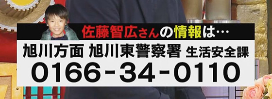 旭川東警察署生活安全課0166-34-0110